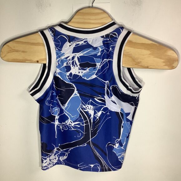 The Bubble Womens Claire‎ Tank Top Blue Floral Size Medium NWT - Picture 3 of 10